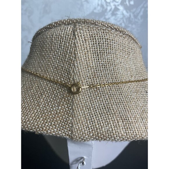 Gold Tone Delicate Chain Necklace With Spring Ring Clasp - Picture 3 of 4